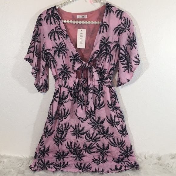 Boho Soul PINK Palm Dress New size Small - Picture 2 of 7